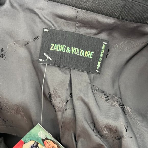 Zadig & Voltaire Viva Bis Eagles Jacket Studded Blazer Phoenix - Picture 11 of 14